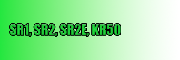 SR1, SR2, SR2E, KR50