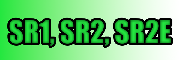SR1, SR2, SR2E