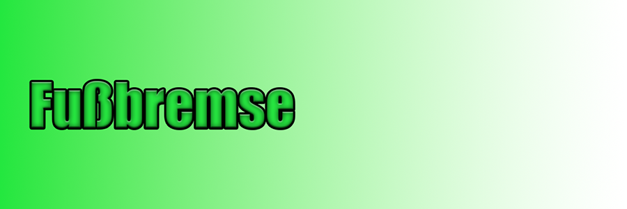 Fußbremse