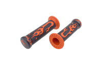 Lenkergriffe, schwarz mit Flammen orange, Simson S50,...