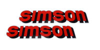 Set Aufkleber Schriftzug Klebefolie "SIMSON"...