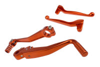 Set Handhebel/ Kickstarter/ Schalthebel orange,...