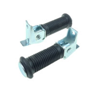 Set Fußrastengummis, Soziusfußrasten mit Anbauteilen, Simson S50, S51, S70, SR4-2, -3, -4