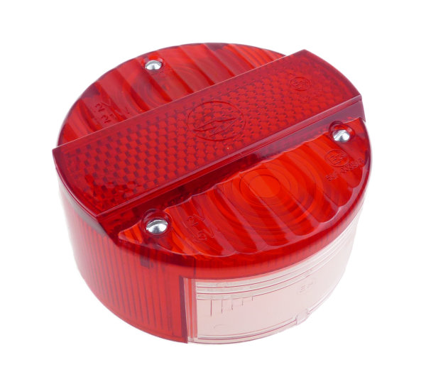 Rücklichtkappe ø120mm in rot für Simson KR51/2, S51, S70, SR50, SR80, MZ ETZ