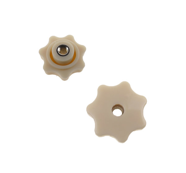 Sterngriffmutter, elfenbein/ beige Simson Schwalbe KR51, SR50, SR4-