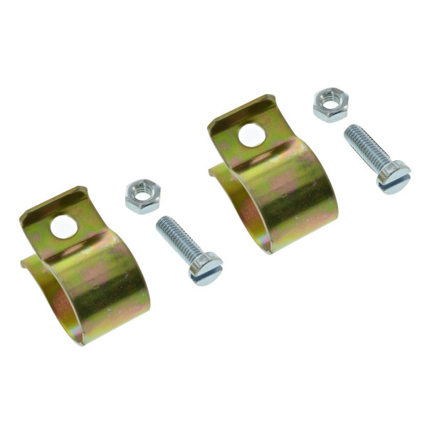 Set Klemmschellen, verzinkt - für runde Blinkleuchte 8580.23, Simson und MZ