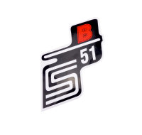 Klebefolie/ Aufkleber „S51 B“ in rot für...