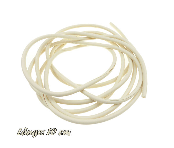 Kedergummi für Knieblech, elfenbein, geschlitzt 10 cm, Simson KR51