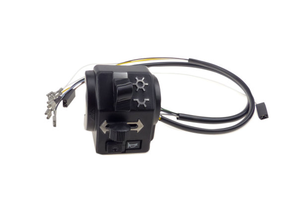 Schalterkombination 8626.19/9 + 19/10 kompl. m. Kabel - 12Volt - ohne Lichthupe - Simson Roller SR50