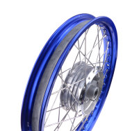 Speichenrad/ Aluminiumfelge blau mit Edelspeichen 1,5 x...
