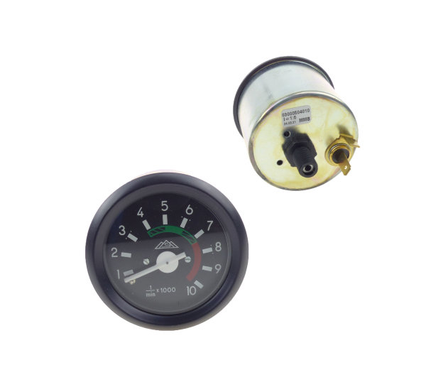 Mechanischer Drehzahlmesser Ø 60 mm mit 12V-Beleuchtung und Masseanschluss, Simson S51, S53, S83