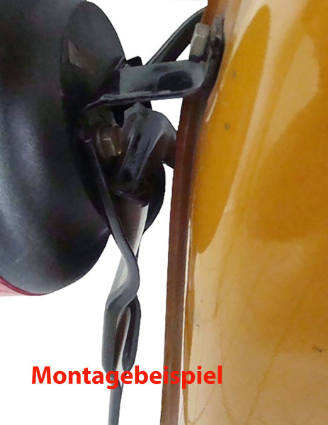 Nummernschildhalter, Kennzeichenhalter verkehrsschwarz Simson S51, KR51/2, SR50, SR80