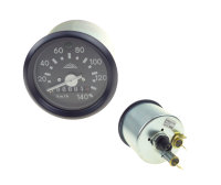 Tachometer mit Beleuchtung, ø 60 mm, bis 140 km/h,...