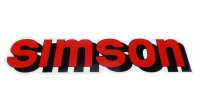 Aufkleber rot Tank "SIMSON" für Simson...