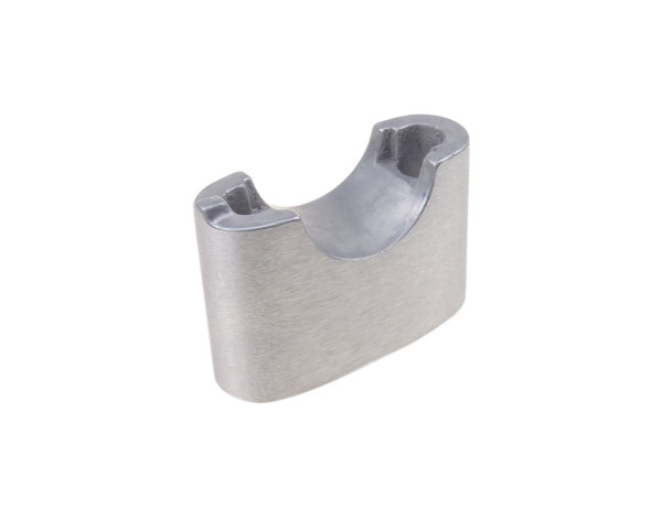 Lenkerauflage, Lenkerhalteschale, unten, gebürstet, Simson S50, S51, S70, S53, S83