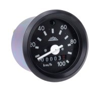 Tachometer mit Beleuchtung - 100 km/h Variante schwarz für Simson S51, S70