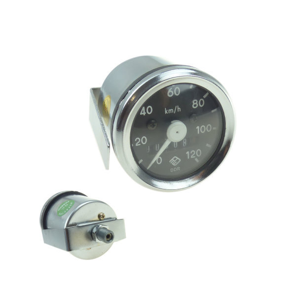 Tachometer Ø 48 (bis 120 km/h), Frontring verchromt, Simson S50, S51, S70, S53, S83