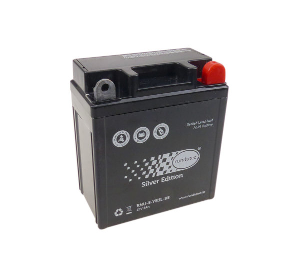 AGM - Batterie 12V 3,0 Ah; YB3L-BS für Simson Schwalbe KR51