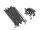 Speichensatz mit Nippel Edelstahl verstärkt TB-Nabe Schwarz - M4 - 36x 143,5mm