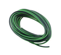 Kabel schwarz/ grün, 1,5 mm², 5 Meter