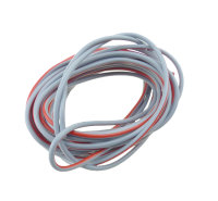 Kabel grau/ rot, 1,5 mm², 5 Meter
