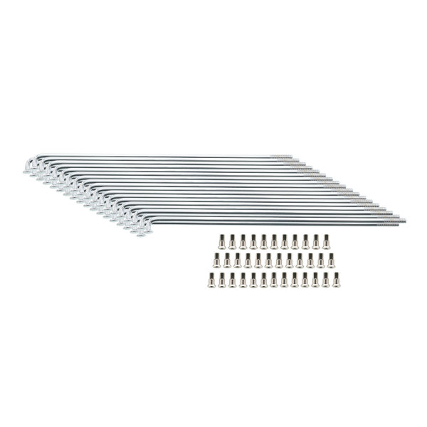 Edelstahlspeichensatz m. Nippel, je 36x - M3,5- 18x193 + 18x200 - für 19 Zoll-Felge - S53OR, S83OR