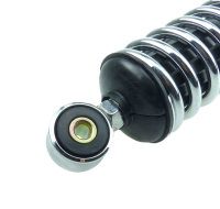 Federbeine Stoßdämpfer (Paar) verchromt mit Verstellhebel 360mm für MZ ETZ TS