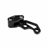Halter Bremsschlauch CNC schwarz eloxiert