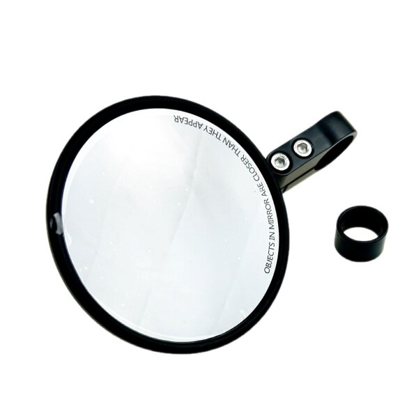 Lenkerendenspiegel 360° drehbar in schwarz 22-25 mm mit E24 Prüfzeichen