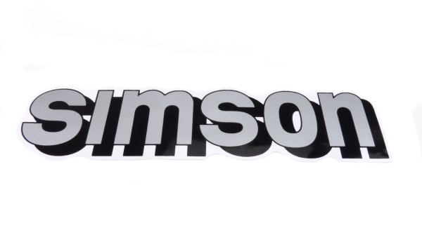 Aufkleber silber Tank "SIMSON" für Simson S51, S70