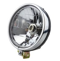 Scheinwerfer Klarglas H4 mit Gehäuse - fertig montiert für Simson S50, S51, S70