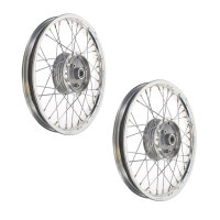 Set Räder 1,5x16 Alufelge poliert mit Chromspeichen...