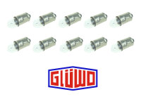Set Glühlampe/ Kugellampe (10 Stck.), 12V 1,2W BA7S...