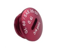 Öleinfüllschraube Alu rot M500-700 für Simson S51, S70, Schwalbe KR51/2, S53, S83, Roller SR50, SR80